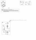 Alternator Electric Starter Ignition Diagram and Parts List for 21D807-1546-G1  Briggs and Stratton Engine